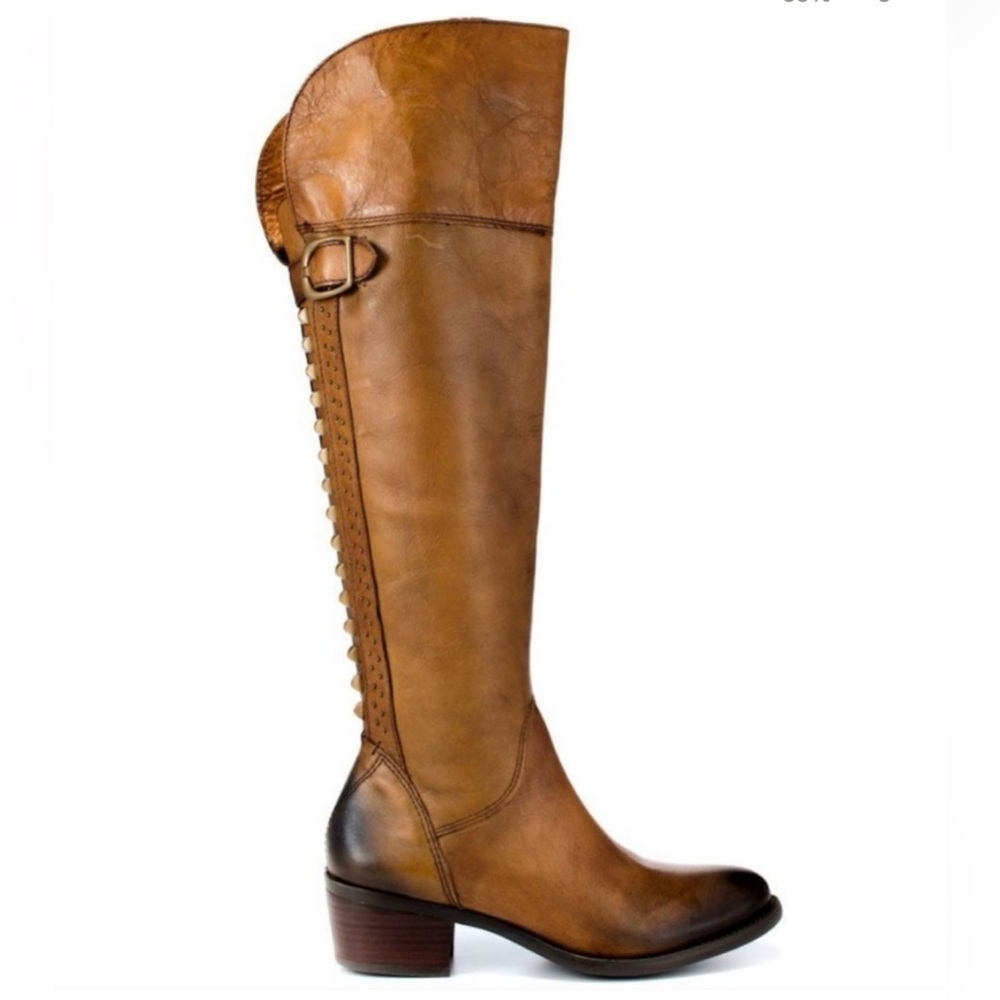 Vince Camuto “Bollo” Tan Leather Over the Knee Boots